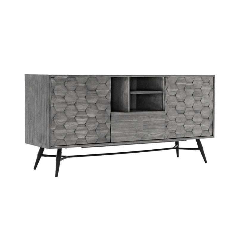 Buffet Makena en bois d'acacia gris