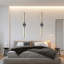LED Dimmbale Flush Mounted Sconces, Battery Operated Wall Sconces With Remote-1263315310