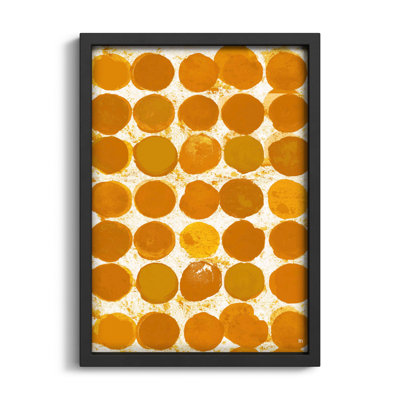 Satori Dots Pattern Curry Print