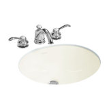 Wescott Vitreous China Circular Undermount Bathroom Sink with Overflow