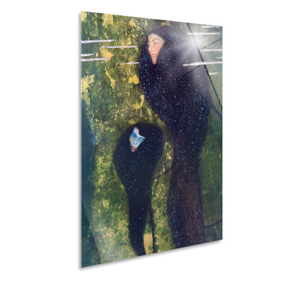 Ondine (Silver Fish) by Gustav Klimt - No Frame Painting on Glass
