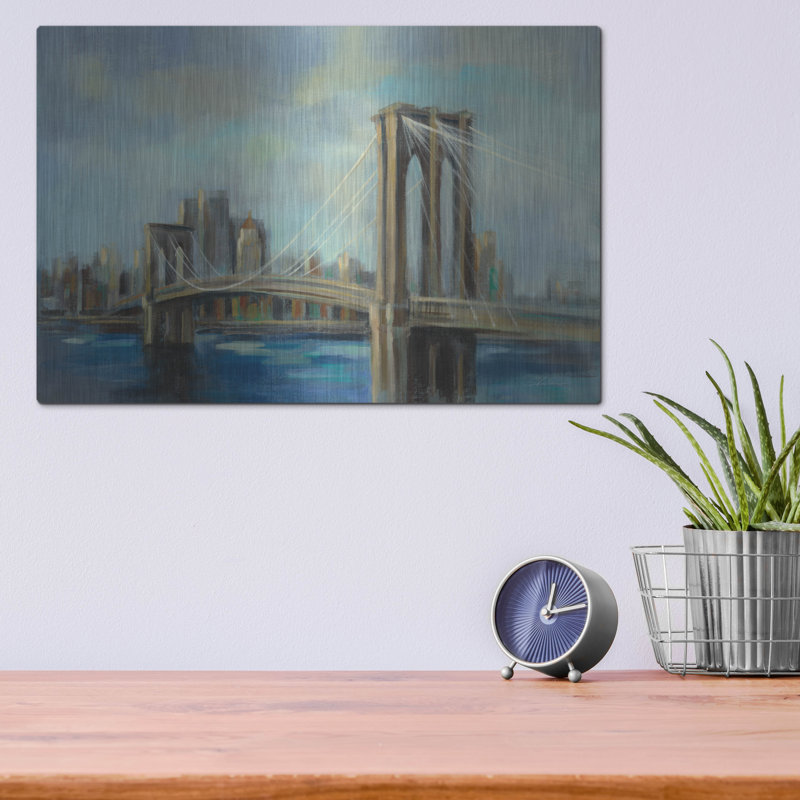 «Brooklyn Bridge» par Silvia Vassileva, H 12 po x l 16 po