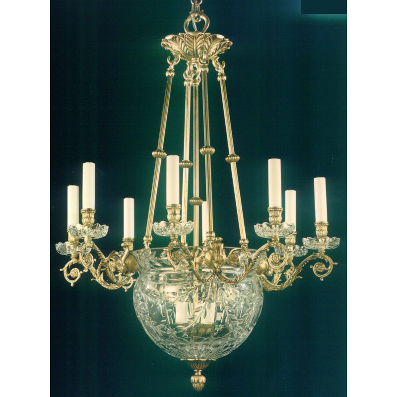 Dearth 12 - Light Candle Style Chandelier, French Gold