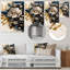 Décoration murale lanagan bleu et blanc Camellia I - fleur bleue en métal-927372635