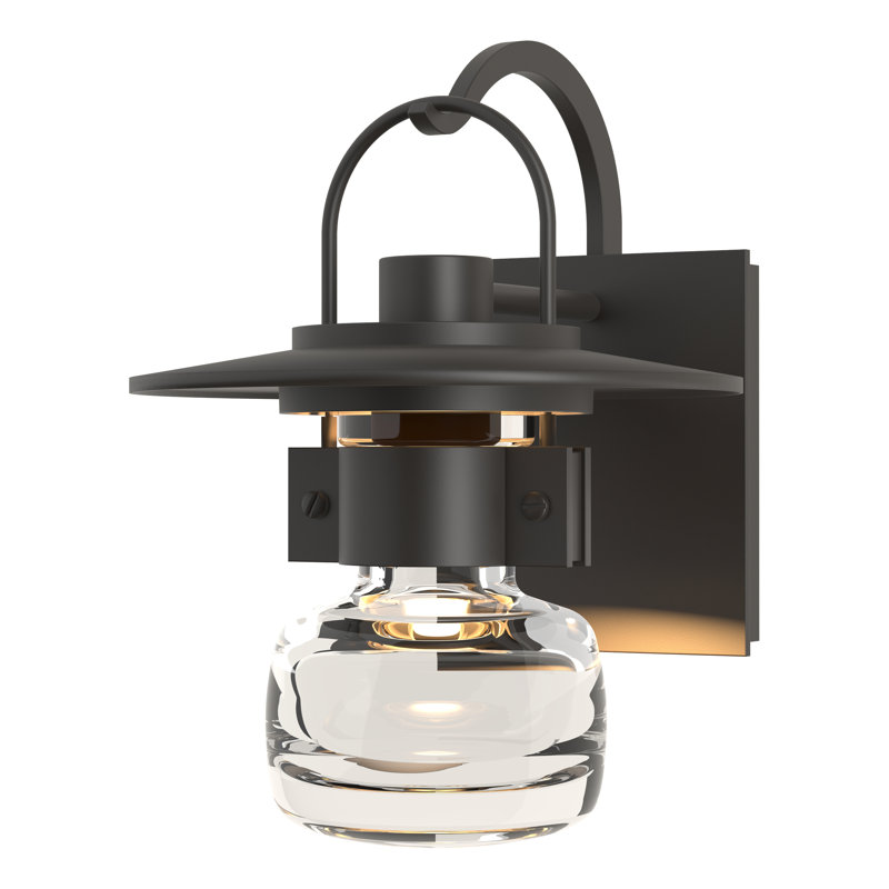 Mason Outdoor Wall Lantern, Oil Rubbed Bronze, 9.7" H x 7.2" W x 8" D