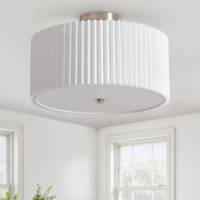 Pelayo Fabric Semi Flush Mount