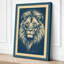 Noble Lion Japandi - Wrapped Canvas-732039143-732039148