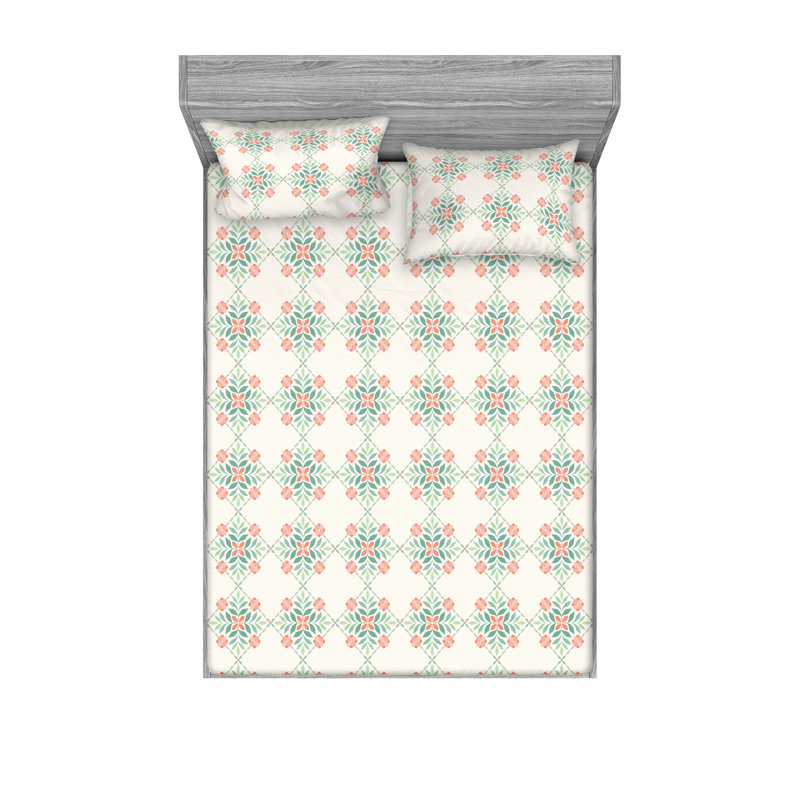 Drap-housse et taie décorative Ambesonne, Ensemble de draps très grand californien avec 2 t