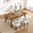 Upholstered Solid Wood Dining Side Chair-1558401754