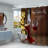 Polyester, Plastic Shower Curtain