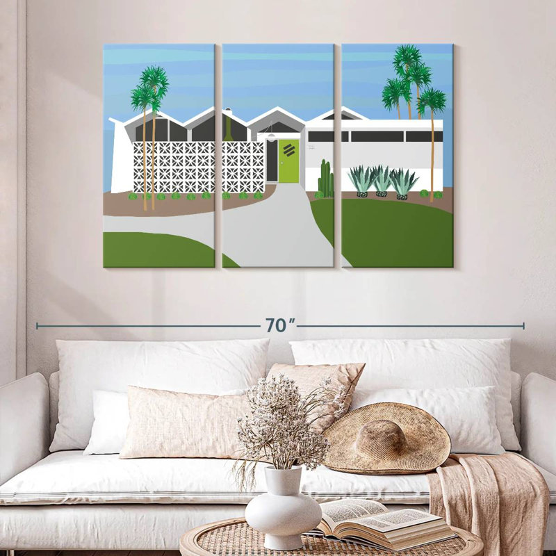 Lilie Palm Springs Living I, H 32 po x l 50 po