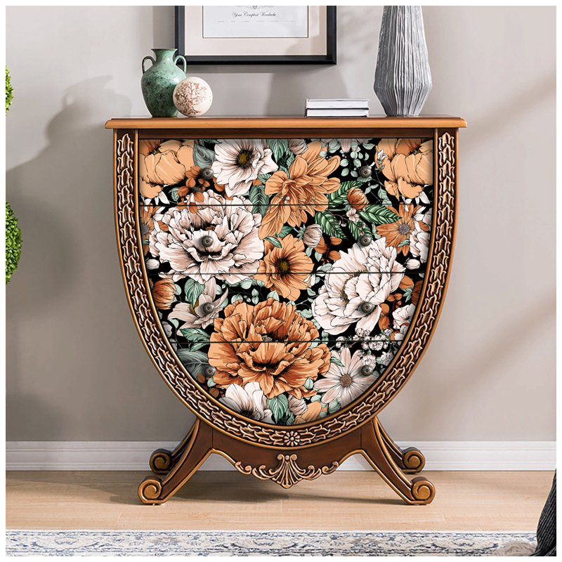 Rouleau de papier peint texturé à motif floral L 10 pi x l 17,7 po Kairen