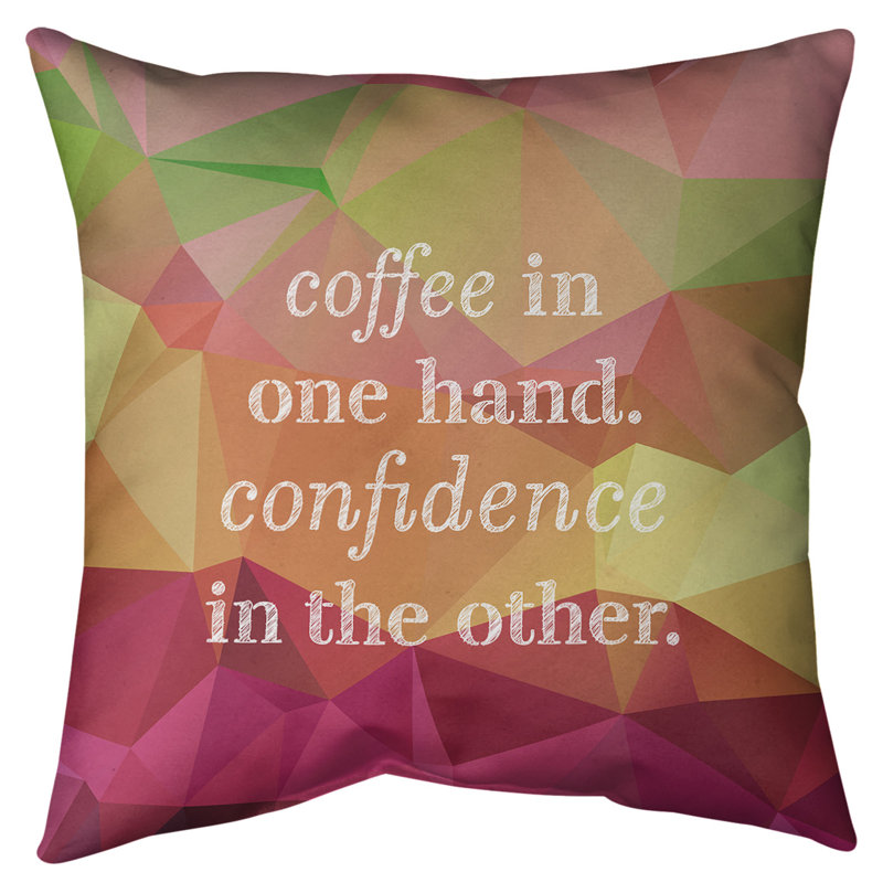 Coussin de sol en pierres précieuses café et confiants, H 28 po x l 28 po, Pyrite arc-en-ciel