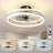 19.7 inch Low Profile White Dimmable LED Ceiling Fan Light with Remote Control for Dinning Room and Bedroom-1709896934