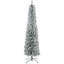 Arbre de Noël artificiel 7 pi 7 pi avec 405 pointes enneigées et base en métal