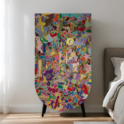 Household independent retro style wardrobe