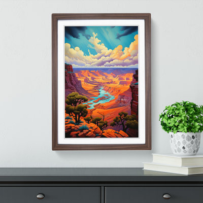 Grand Canyon Tachisme - Framed Print