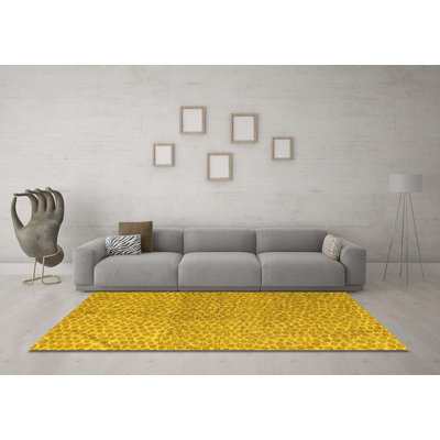 Washable Abstract Indoor Rug