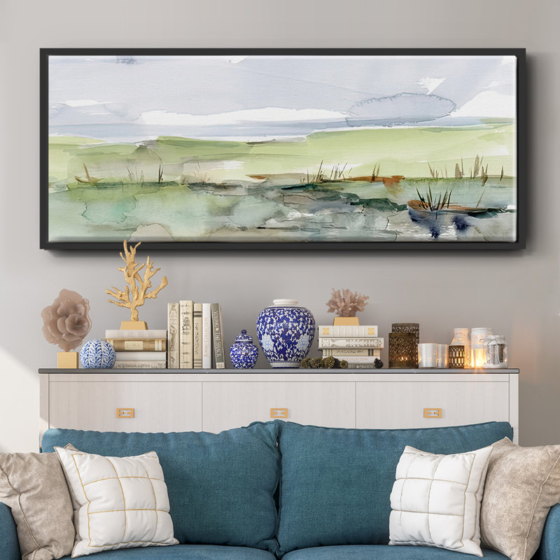 Pastel Inlet II - toile encadrée