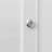 Side Cabinet With Aluminum Strip Lamp In White, 15mm Particleboard, Versatile Unit White Particleboard And lamp, Modern Furniture
