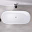 Baignoire de trempage autoportante en acrylique avec drain central 65 po x 30 po-93280711
