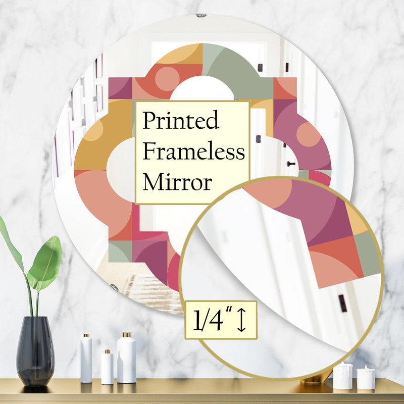 Miroir mural Quatrefoil, H 23,6 po x l 23,6 po