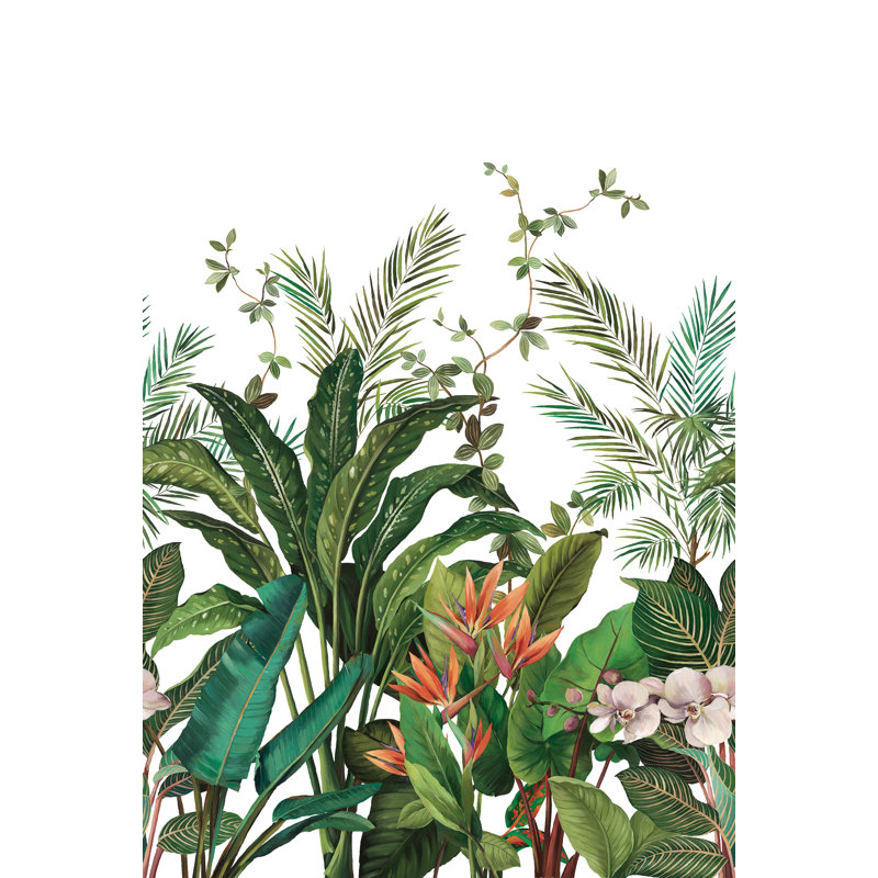 Ulrica Floral Wallpaper, White