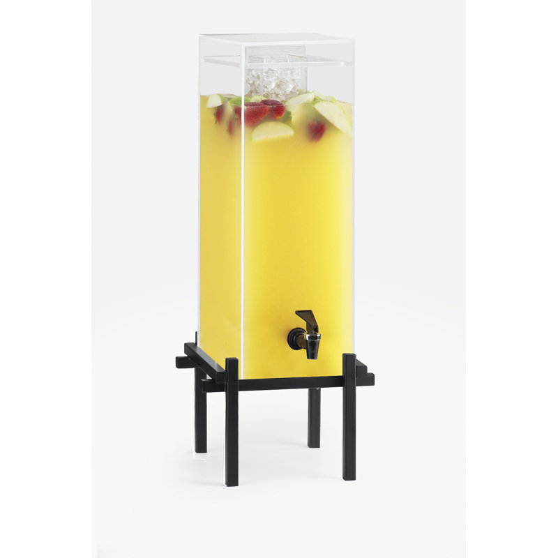 Silver 5 Gallon Beverage Dispenser with Infusion Chamber