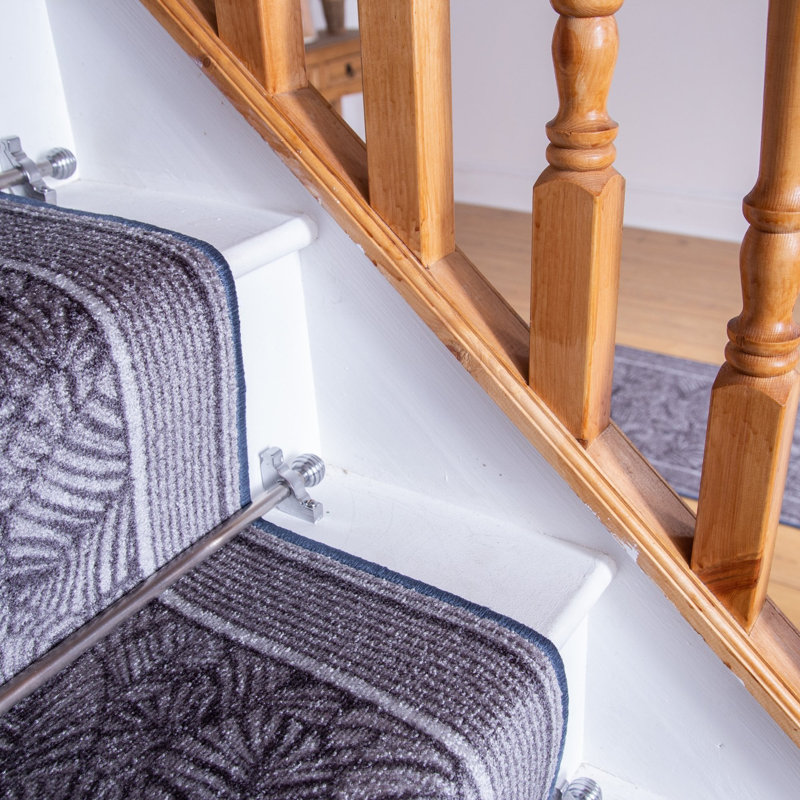 Almond Stair Runner Floral Indoor / Outdoor Area Rug, Runner 480cm x 66cm