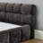 King size Upholstered Bed Frame with Thick Fabric-75409373