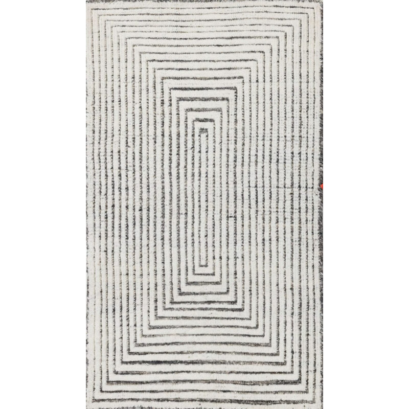 Contemporary, Stuart Street Collection One-of-a-Kind Rectangle 2' X 3'1" Hand Knotted Area Rug
