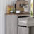 Gray Barn Door Sideboard Cabinet, Double Doors, Drawer And Adjustable Shelf. For Bedroom, Living Room. Tipping. 23.5" X 11.75" 34.5 Side Shelf For .