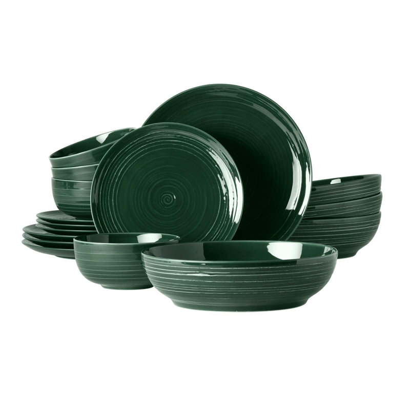 Porcelain Cereal Bowl, Green