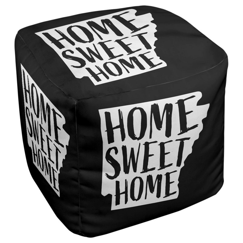 Repose-pieds Home Sweet Arkansas, Noir