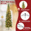Arbre de Noël cachemire vert 7 pi avec 150 lumières DEL H 7 pi