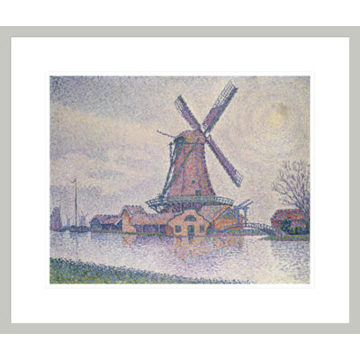 «Edam Windmill» par Paul Signac - estampe numérique encadrée