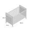 Babymore Velvet Deluxe Cot Bed