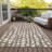Lamanna Washable Striped Indoor / Outdoor Rug-95452662