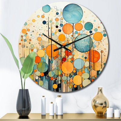Retro Remix IV - Abstract Collages Wall Clock