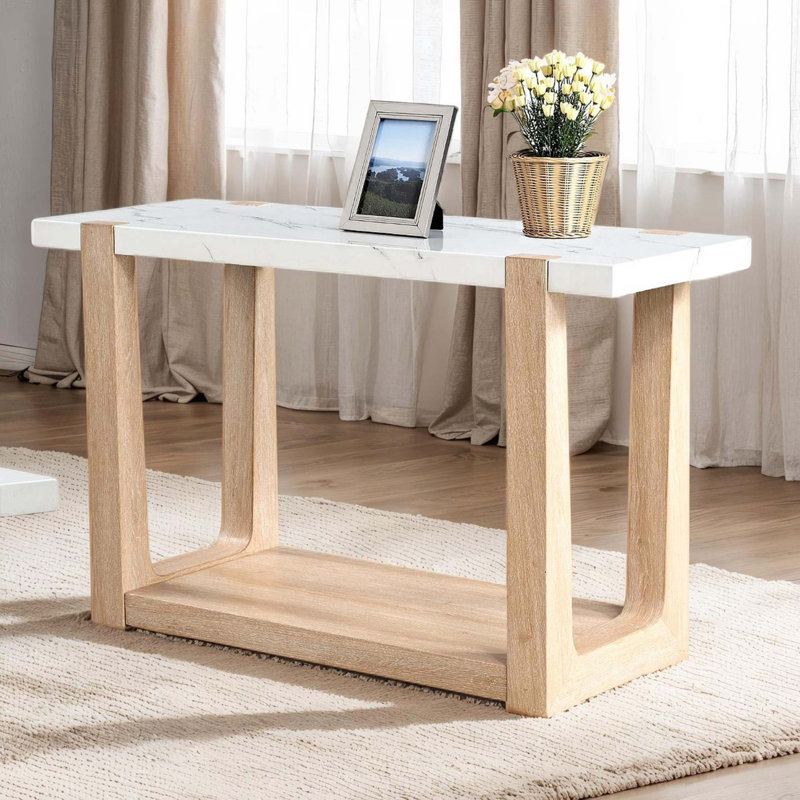 Table de canapé 1Pc, Naturel