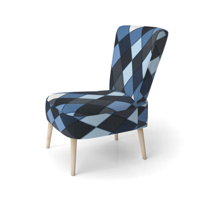 Checked Tartan - Chaise d'appoint rembourrée à motifs