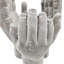 Ensemble de 2 décorations pour les mains en ciment 6 x 6 x 9 po