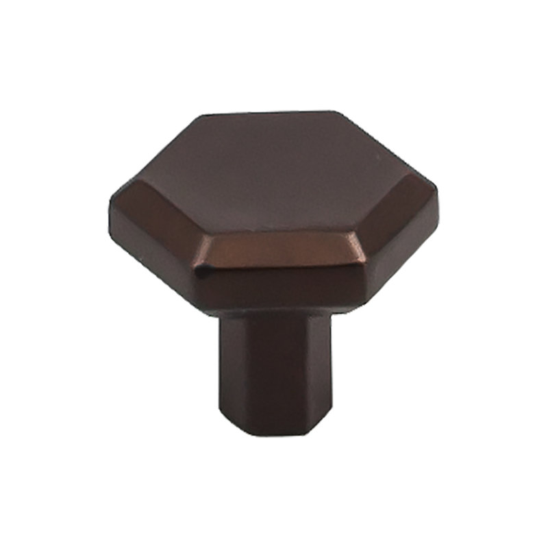 Lydia Square Knob, Oiled Rubbed Bronze, 1 1/4" Length