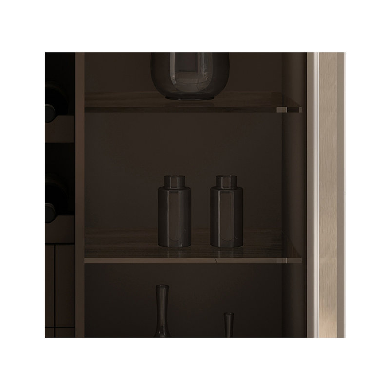 Armoire d'appoint Nordic Modern, Blanc / brun