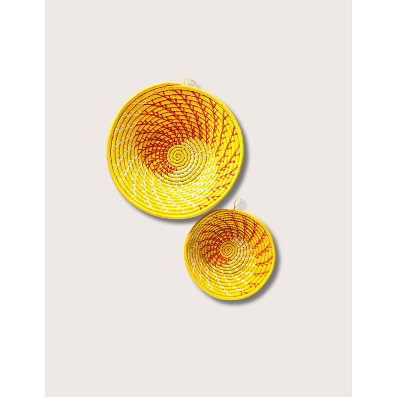 Panier moyen ougandais moyen tissé à la main