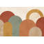 Papier peint abstrait géométrique Mid-Century-67291373-67291369