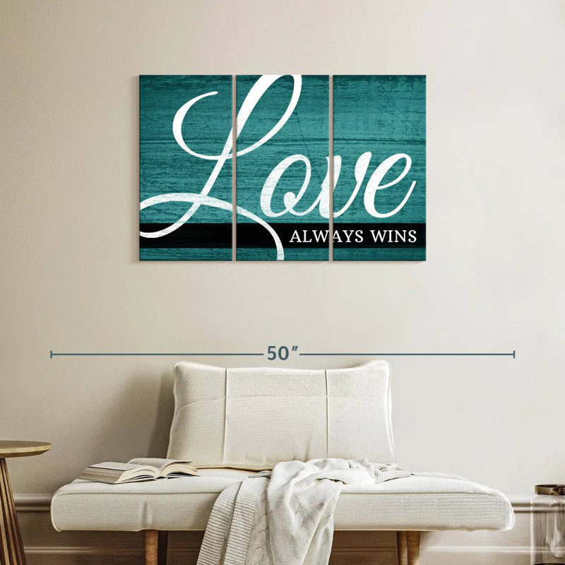 Tergel Love Always Wins II, 24" H x 38" W