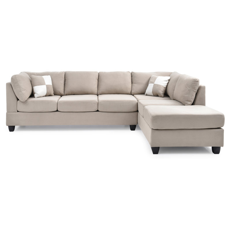 Canapé modulaire 3 boîtes Modern Canapé Glory Furniture, Blanc