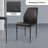 Cotton 35'' Modern Kitchen Dining Chair, Dining Room Chairs with Stable Steel Legs, Upholstered Solid Back Side Chair(Set of 4)-836666759