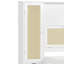 Lit simple en bois avec rangement attrayant - 2 casiers, tiroir, tablette de tête de lit, plateforme en bois blanc-117539398
